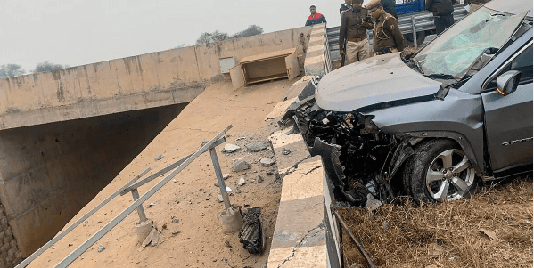 Manvendra Singh car crash