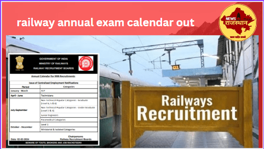 railway annual exam calendar out