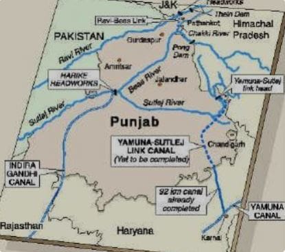 Yamuna water dispute between Haryana and Rajasthan