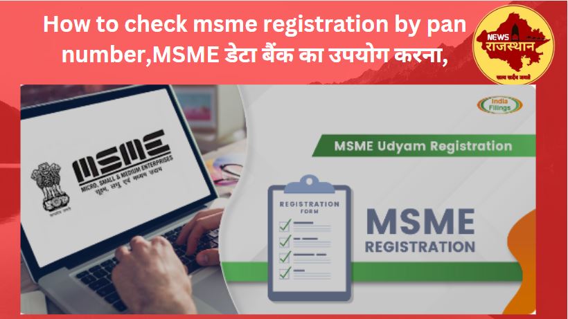 How to check msme registration by pan number