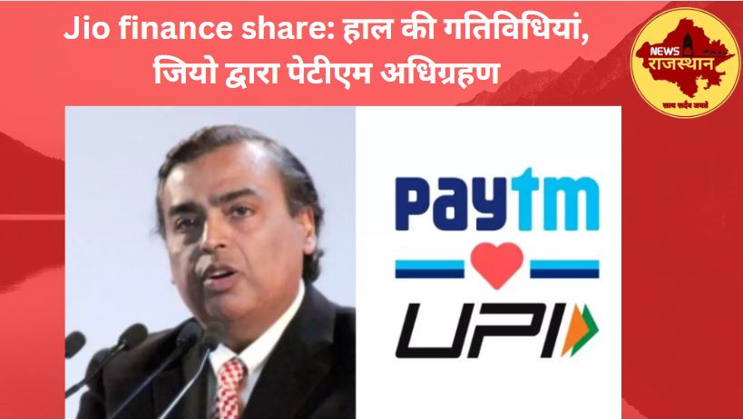 Jio finance share: Paytm acquisition by Jio