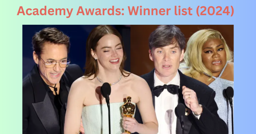 Academy awards 2024 winners 