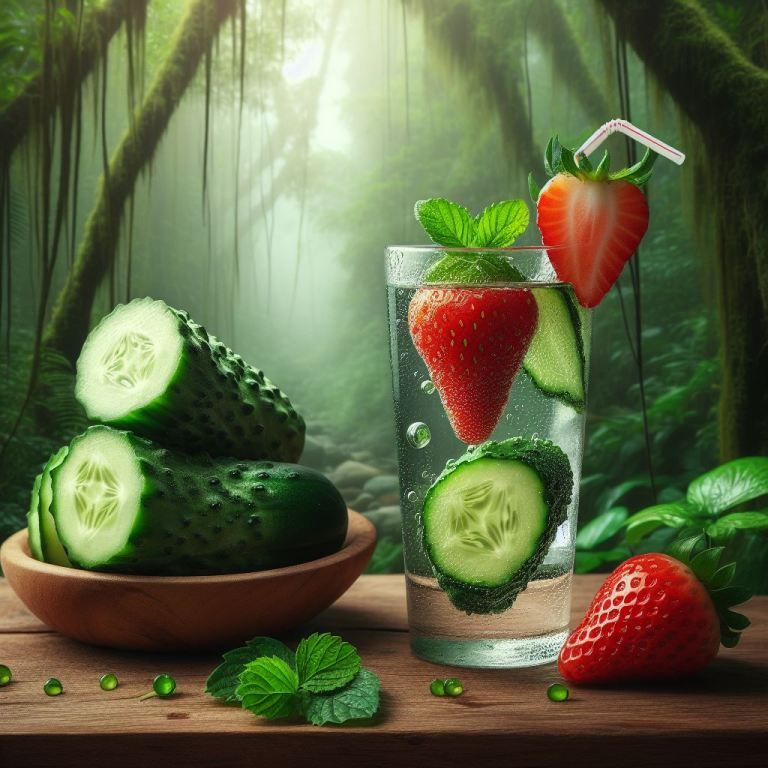 Berries  Boost cucumber water